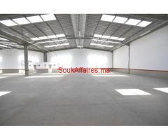 Batiment industriel segmentable 1000 m², Nouaceur