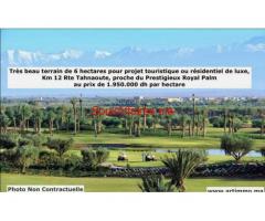 Terrain de 6ha pr projet touristique à vendre